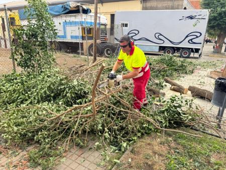 Imagen Binéfar sufre una segunda tormenta torrencial en ocho días que deja...