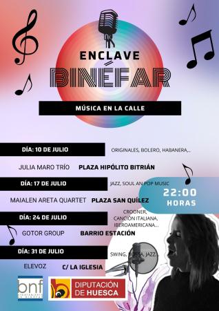 Imagen EnClave Binéfar lleva la música en julio a la calle con propuestas de...