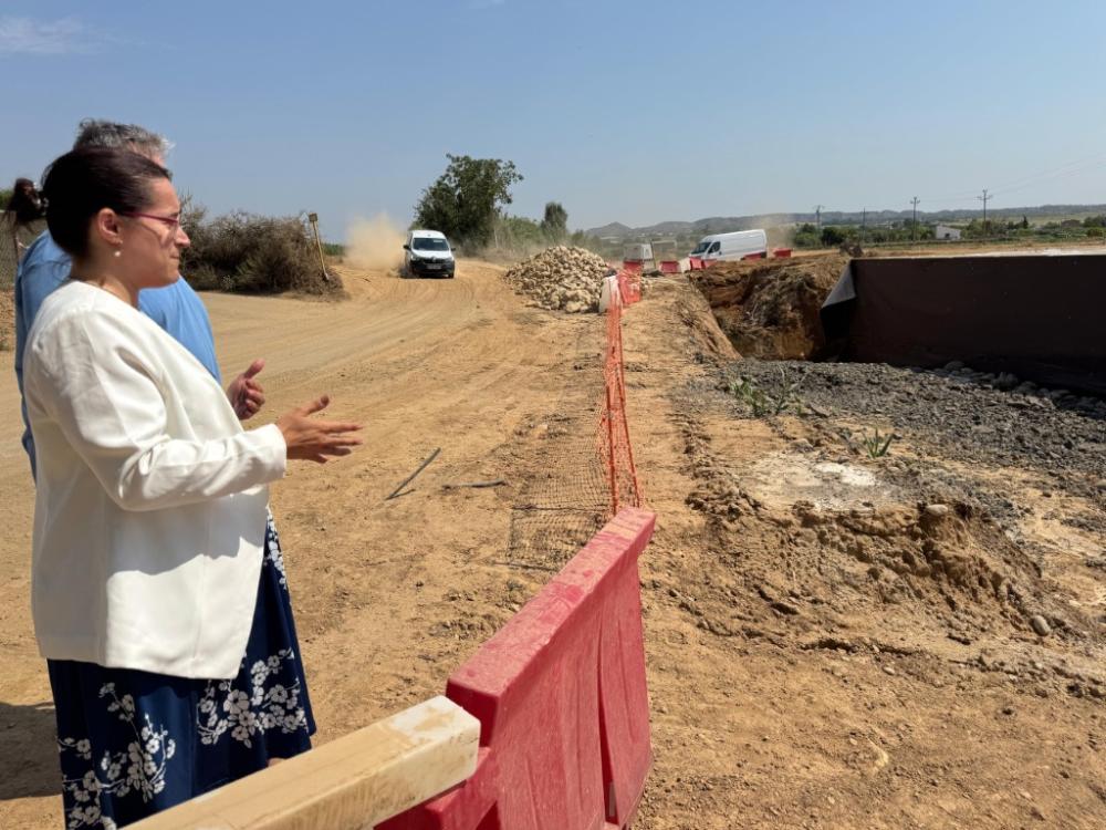 Imagen Carreteras de la DGA acepta la propuesta del Ayuntamiento de Binéfar para que el cruce entre la variante Este y los caminos sea a nivel