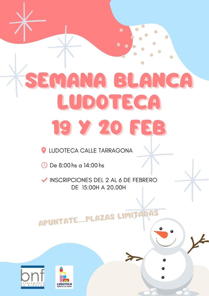 Imagen Inscripciones en la Ludoteca en Semana Blanca