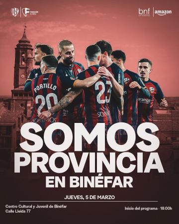 Imagen El programa SOMOS PROVINCIA acerca al aficionado binefarense a la SD Huesca