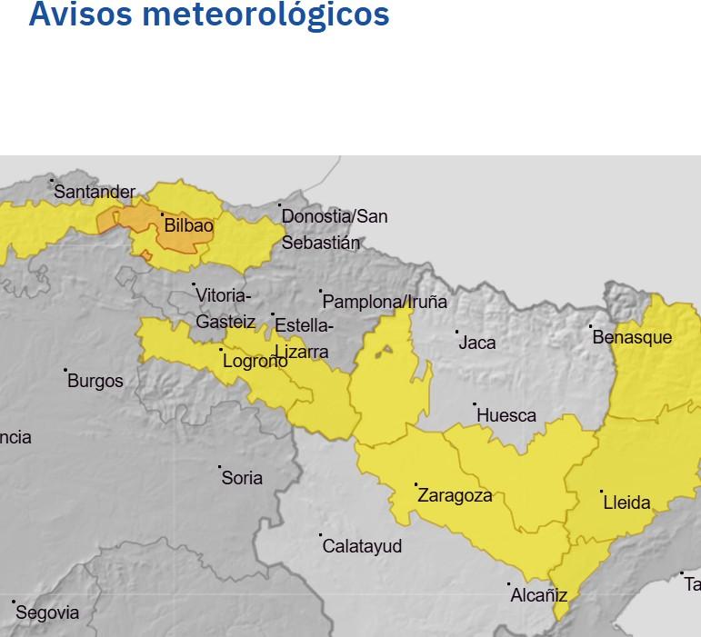 Imagen Aviso amarillo por altas temperaturas