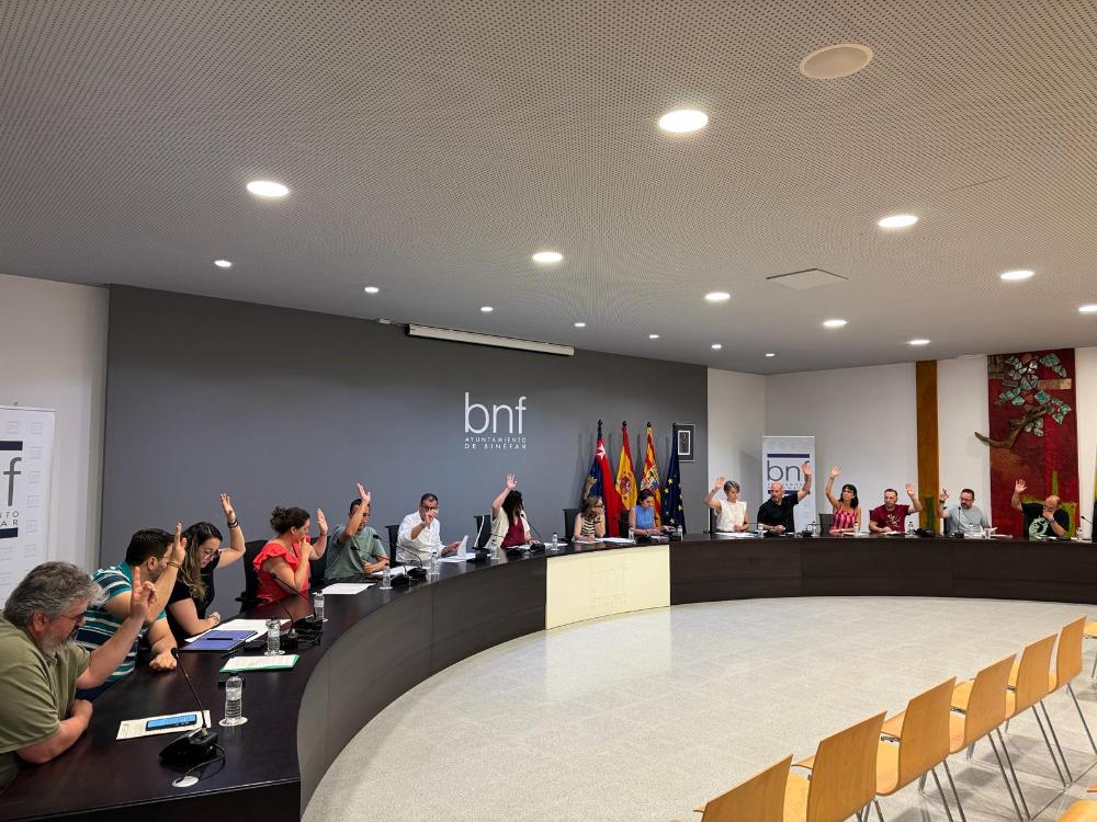 Imagen El pleno del Ayuntamiento de Binéfar aprueba la relación de puestos de trabajo