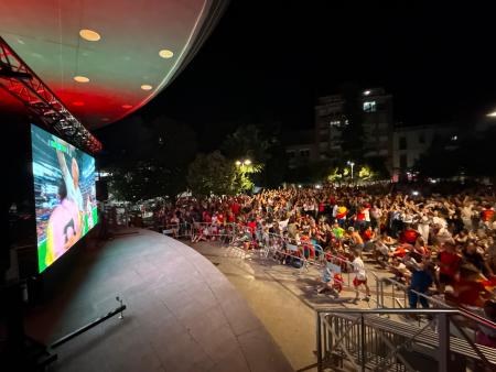 Imagen Pantalla gigante en la plaza de España para ver la final del Mundial