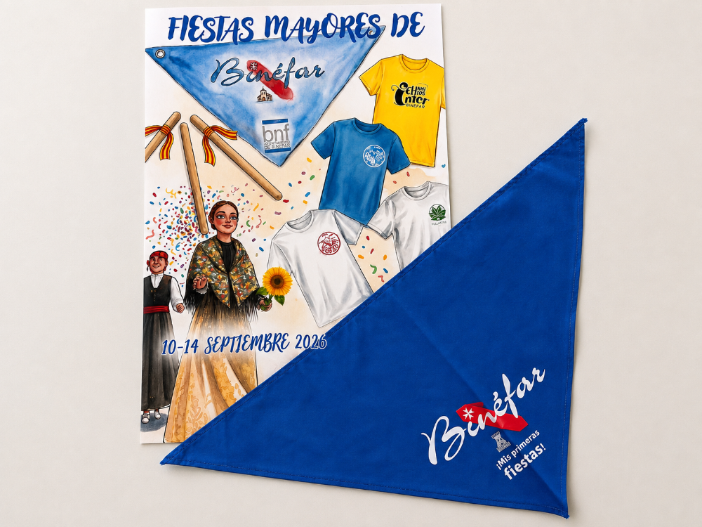 Imagen El Ayuntamiento de Binéfar reparte pañoletas para los bebes nacidos desde las pasadas fiestas