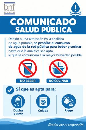 Imagen Información sobre la situación del consumo de agua potable en Binéfar