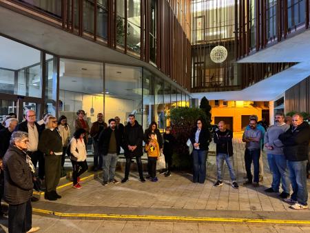 Imagen Minuto de silencio en Binéfar por las víctimas de Urda
